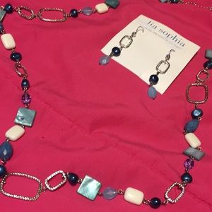 Lia Sophia necklace and earrings set